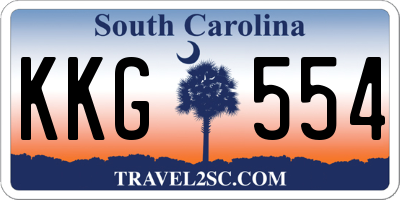 SC license plate KKG554