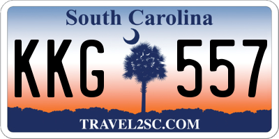 SC license plate KKG557