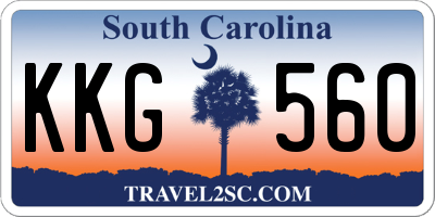 SC license plate KKG560