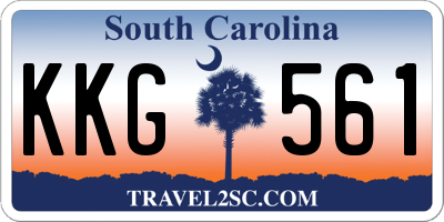 SC license plate KKG561