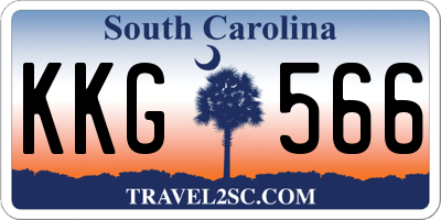 SC license plate KKG566