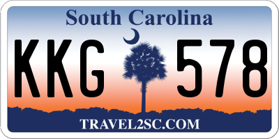 SC license plate KKG578