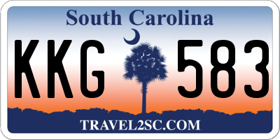 SC license plate KKG583