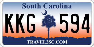 SC license plate KKG594