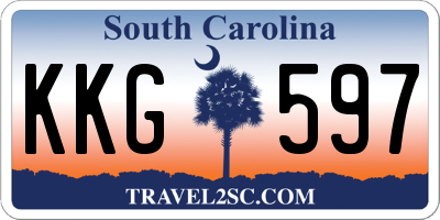 SC license plate KKG597