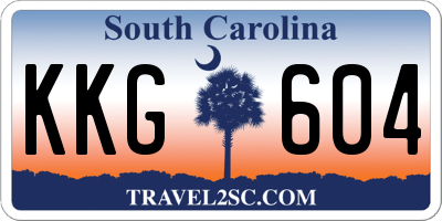 SC license plate KKG604