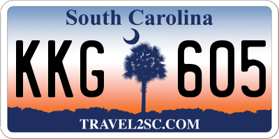 SC license plate KKG605