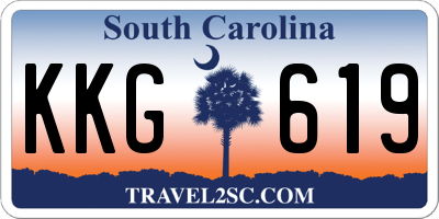 SC license plate KKG619