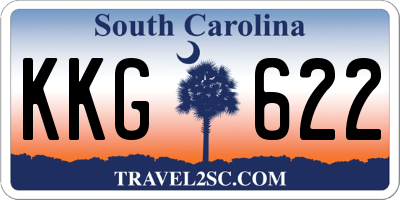 SC license plate KKG622