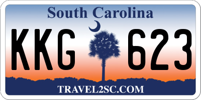SC license plate KKG623