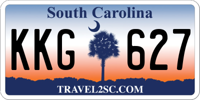 SC license plate KKG627