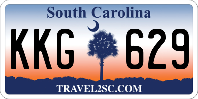 SC license plate KKG629