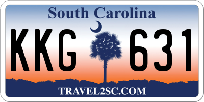 SC license plate KKG631