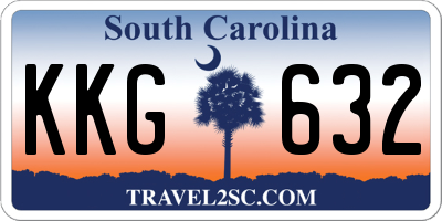 SC license plate KKG632