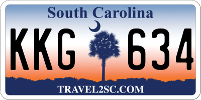 SC license plate KKG634