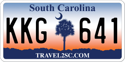 SC license plate KKG641