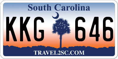 SC license plate KKG646