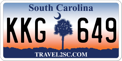 SC license plate KKG649