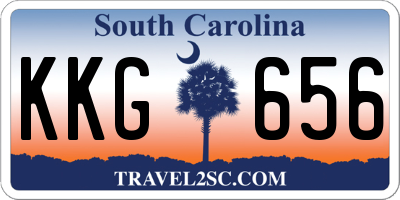 SC license plate KKG656