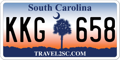 SC license plate KKG658