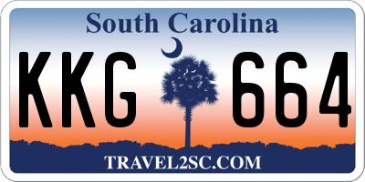 SC license plate KKG664