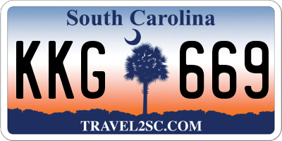 SC license plate KKG669