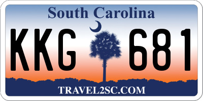 SC license plate KKG681