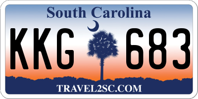 SC license plate KKG683