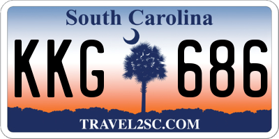 SC license plate KKG686
