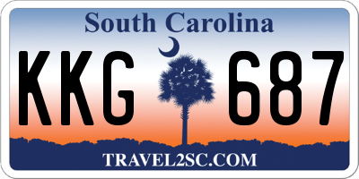 SC license plate KKG687