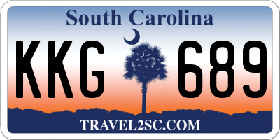 SC license plate KKG689