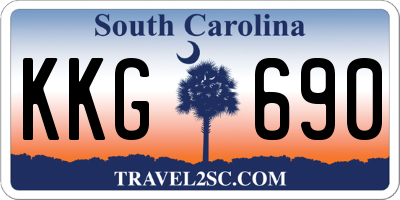 SC license plate KKG690