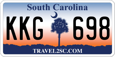 SC license plate KKG698