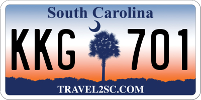 SC license plate KKG701
