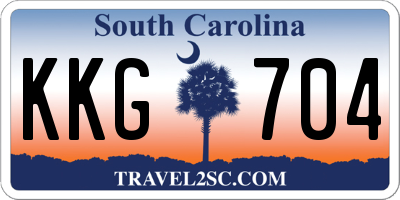 SC license plate KKG704