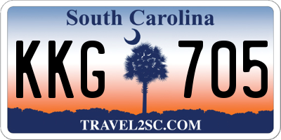 SC license plate KKG705