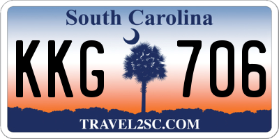 SC license plate KKG706