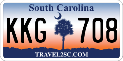 SC license plate KKG708