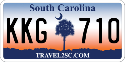 SC license plate KKG710