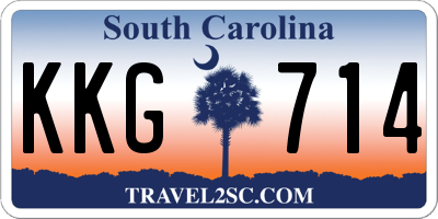 SC license plate KKG714