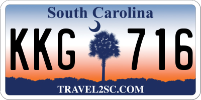 SC license plate KKG716