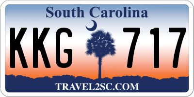 SC license plate KKG717