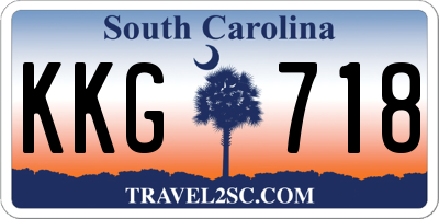 SC license plate KKG718