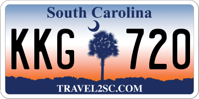 SC license plate KKG720