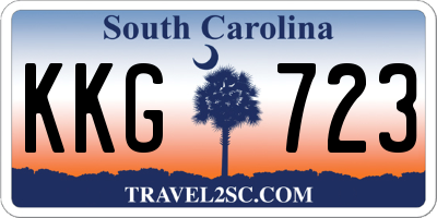 SC license plate KKG723