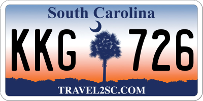 SC license plate KKG726