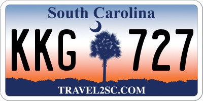 SC license plate KKG727