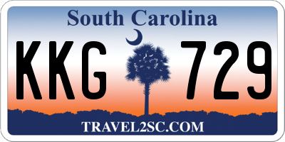 SC license plate KKG729