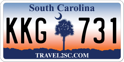 SC license plate KKG731