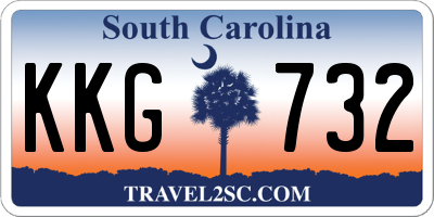 SC license plate KKG732